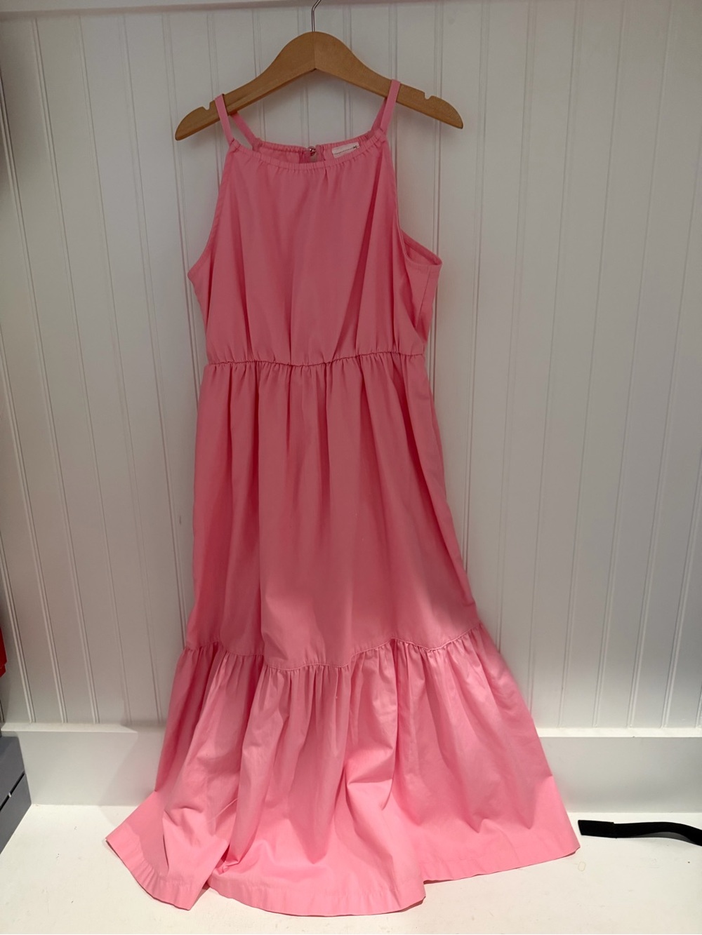 abercrombie kids Pink Tiered Maxi Dress with Spaghetti Straps